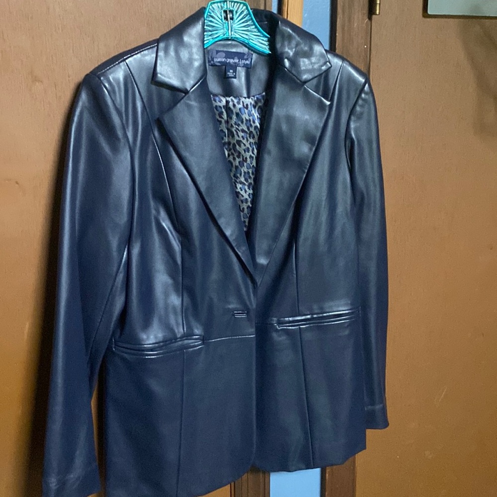 Susan Graver leather jacket